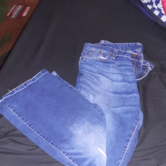 Mid Rise Bootcut Blue Jeans - Picture 2 of 3